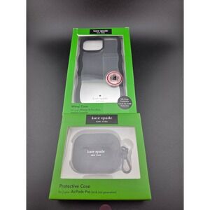 NIB Kate Spade New York - iPhone 16 Pro Max MagSafe Wavy Case + AirPods Pro Case